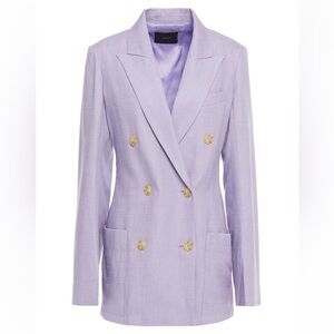 Lavender Double-Breasted Women's Blazer